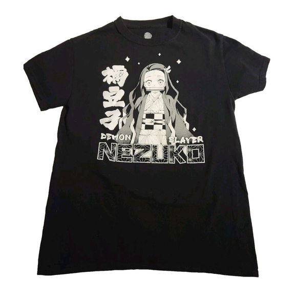 Nezuko Demon Slayer Long Sleeve Shirt with Pink and Black Manga Style Design TS04 main image 1